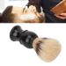 Shaving beard brush Angrek men's beard foam brush perfect edge brush nylon-beard brush portable black curved handle for trips at home in the salon
