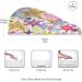 Colorful Doodle Star Dry Hair Cap & Button Headband Set | Quick Drying Super Absorbent Towel | Soft & Comfortable | International Shipping Available - Buy Online on GoSupps.com