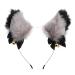 Healvian Fur Fox Cat Ear Headband Cat Ear Headband Party Hair Ears Headband Halloween Headbands Animal Ears Hair Accessories Animals Ears Headband for Cosplay Halloween Christmas Party Costume