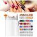 Topyond Complete Nail Art Tool Set with Double Head Rhinestone Drill Pen Nail Brushes and DIY Manicure Painting Accessories - Buy Online on GoSupps.com