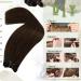 Easyouth Darkest Brown Real Human Hair Weft Extensions - 18 Inch 100g 3-Weft #2 - Buy Online on GoSupps.com