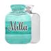 Heat bottle with cover 1 L personalized small pain relief headache neck and shoulders blue -green turquoise green 1l 05#