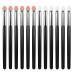 Sibba Sponge Eye Makeup Brushes 12 Pieces Double Sided Eyeshadow Applicators - Black Shadow Brush Applicator Tool Set for Women and Girls - Buy Online on GoSupps.com
