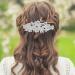 Molain 3 Pcs Large Diamante Flower Leafy Barrette Bridal Wedding Hairpins - Vintage Crystal Pearl Design Hair Clip for Women Girls (Style B) - Buy Online on GoSupps.com