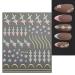 JMEOWIO Spring Flower Hibiscus Nail Art Stickers - 9 Sheets Colorful Self-Adhesive Floral Decals for Summer Nail Design - Buy Online on GoSupps.com