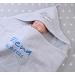 Hooded Towel with Embroidered Name | 100x100 cm Gray Zebra Gift | Soft & Stylish Baby Blanket - Buy Online on GoSupps.com