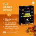 Powerbears Space Invaders Gummy Bear Gift Box - 20% Fruit Juice Vitamins 6 Fruity Flavors (250g) - Perfect International Treat - Buy Online on GoSupps.com