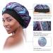 4Pcs Large Satin Bonnet Set for Curly Hair | Big Sleep Cap for Women | Jumbo Bonnet for Braids | Hair Care Silk Bonnet | Natural Long Hair | Coffee Purple Light Blue - Buy Online on GoSupps.com