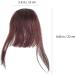 Minkissy Clip in Bangs Human Hair Extensions on Fringe Bangs with Net for Women One Piece Hairpiece Dark Bangs Hair Clip Dark Brown - Buy Online on GoSupps.com