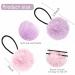 Qearl 40 Pieces Pom Ball Elastic Hair Ties - Fluffy Ponytail Holders for Women, Girls, Kids - Hair Accessories - Buy Online on GoSupps.com