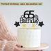 Sotpot Glitter 65th Birthday Cake Decorations 65th Cake Topper Star Cupcake Toppers for Birthday Party Decorations - 9 PCS - Buy Online on GoSupps.com