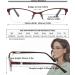 HOTJOJO 3 Pack Blue Light Blocking Women's Reading Glasses 1.75x - Metal Oval Half Frame Readers with Anti Blue Ray Technology and Spring Hinge - Reduce Eye Strain and Headache - Black Red Purple - Buy Online on GoSupps.com