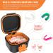 Argomax Leak-Proof Prosthesis Box | Sustainable Denture Storage Solution with Sieve | Black & Orange Denture Box for Braces - Buy Online on GoSupps.com