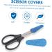 Minkissy 4-Piece Shear Scissors & Leather Tool Belt - Protective Covers for Hairdressing & Trim Tools | PU Accessories - 6.4x2.5cm - Buy Online on GoSupps.com
