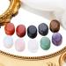 Xiannvxi 10pcs Palm Stone Set - Amethyst Rose Quartz Obsidian & Clear Quartz Healing Crystals - Natural Polished Gemstones for Wellness - Buy Online on GoSupps.com