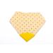 V&D HOME - Baby and Toddler Dribble Bib with Teether | 0-18 month Teething Bibs for Baby and Toddler | 100% BPA & Pthalate Free | Bandana bib with teether Yellow