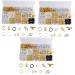 POPETPOP 3 Boxes Wig Dreadlock Pendant Dreadlocks Wire Braid Wigs Braid Accessories Dreadlock Accessories Beard Tube Beads Dreadlocks Wig Braiding Wig Braided Wig Alloy Hair Jewelry
