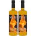 Mikah - Premium Flavors - Caramel (caramel) x2 | Syrup for drinks and desserts | Professional use | 2 bottles of 1 liter (2x1000ml)