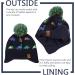 XIAOHAWANG Knitted Baby Hat with Pompom and Scarf | Winter Warm Toddler Kids Beanie | Fleece Lining | Colorful Dinosaur Design | 4-7 Years - Buy Online on GoSupps.com