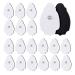 20-Pack TENS/EMS Unit Replacement Pad for More Than 30 Times Use TEC.BEAN Latex-Free TENS Electrode Pads Set with Upgraded Self-Stick Performance Compatible with MEDVICE Belifu TENS Machine
