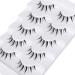 Fanxiton 14MM Manga Style Japanese Lashes 5 Pairs with Clear Band - Short 3D False Eyelashes for Makeup with Applicator (M1) - Buy Online on GoSupps.com