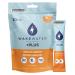 WakeWater Plus Energy Powder | Peach Mango 10 x 5g sticks | Vitamins and Electrolytes | Natural Green Tea Caffeine | No Sugar or Artificial Sweetener