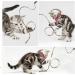 cobee Cat Wand Toys Cat Interactive Wand Toys Leopard Print Cat Wand String Kitten Ribbon Stick Toy Interactive Cat Toys Cat Wands for Cat Kitten Training Exerciser(5 Pieces 30cm) - Buy Online on GoSupps.com