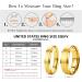 JEROOT Titanium Magnetic Rings- Gold 8mm Z 1/2, Sleek Design with 2 Strong Magnets (3500 Gauss) - Men Women Step Edge Magnetic Rings in Gift Box - Buy Online on GoSupps.com