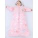 Chilsuessy Baby Winter Sleeping Bag 2.5 Tog | Toddler Wearable Blanket 3-6 Years | Adjustable Length & Removable Sleeves | Pink Rabbit Pattern - Buy Online on GoSupps.com