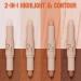 New 2 Colors Professional Makeup Wonder Stick Cream Contour Stick Face Shaping & Contouring Stick Double-Ended Contour Stick for Face Modification And Brightening (04#) - Buy Online on GoSupps.com