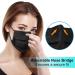 Black Disposable Face Masks - Pack of 100 | High-Quality Safety Masks - Buy Online on GoSupps.com