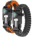 EMBER ROCK Paracord Survival Bracelet-2 Pack Survival Kit Firestarter bracelets-including compass fire steel pipe and parachute rope