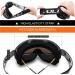 Juli Ski Goggles - Black Frame with Clear Lens (VLT 83%) for Men and Women - Ideal for Snowboarding, Skiing, Snowmobiling, and Skating - Adults - Buy Online on GoSupps.com