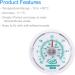 Vivarium Thermometer to Monitor Temperature In Reptile Tanks and Vivariums - 65MM Reptile Thermometer Temperature Gauge - Buy Online on GoSupps.com