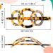 Noverlife 2PCS French Triple Ringed Hair Slider Pin Set - Non Slip Tortoise Shell Barrettes with Stick - Cellulose Acetate Ponytail Accessories - Buy Online on GoSupps.com
