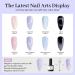 Modelones Pastel Gel Nail Polish Set - 6 Colors Cat Eye Holographic Glitter 9D Magnetic Manicure Kit for Women - Spring Daydreams Collection - Buy Online on GoSupps.com