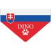 Personalized Dog Hollow - Football & Olympic Games Triangular Cloth for Pets | Slovakia Flag | International Shipping - Buy Online on GoSupps.com