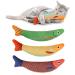 Aibuddy Catnip Toy 3PCS Cat Chew Toys Bite Resistant Catnip Toys with Bell Inside Plush Cartoon Kitten Teething Interactive Toy 1 Count (Pack of 3)