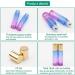 Rowiz 10pcs Essential Oils Roll on Bottles 10ml Refillable Empty Glass Rollerball Bottles with Golden Cap Perfect for Homemade Perfume Fragrance Aromatherapy Oils Blue Purple Gradient - Buy Online on GoSupps.com