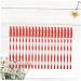 BELLIFFY 100pcs Nylon Eyelash Brush Lash Bonder Lash Lengthening Mascara Eyelash Remover Eyelash Mascara Red Size 1 Red - Buy Online on GoSupps.com