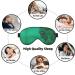 Green Peacock Feather Print Eye Mask | Ultra-Soft Light-Blocking for Optimal Comfort & Restful Sleep - International Shipping Available - Buy Online on GoSupps.com