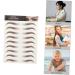 POPETPOP 9 Sheets Waterproof Eyebrow Stickers Makeup Brow Sticker Imitation Eyebrow 6d Template Water Proof - Buy Online on GoSupps.com