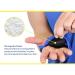 Carpal Tunnel Wrist Brace - Therapeutic Compression Support for Right/Left Hand - Pain Relief Splint for Men & Women - Blue - Buy Online on GoSupps.com