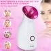 Facial Steamer SPA Sauna Face Humidifier Wolady Home Sauna Steamer Nano Ionic Warm Mist Humidifier Steamer with Stainless Steel Skin Kit for Pores Cleanse Clear Blackheads Acne Skin Cares (Middle) Pink - Buy Online on GoSupps.com