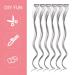 12 PCS DIY Curly Hair Extensions Clip In Highlights - Gray - Perfect for Women & Girls - Buy Online on GoSupps.com