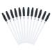100PCS Silicone Mascara Wand Brush,Eyebrow Spoolie Brush Disposable Eyelash Brush Wands for Eyelash Extensions (Transparent Black)