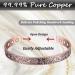 Vicmag 99.99% Pure Copper Magnetic Daisy Bracelet for Women | 6X Ultra Strength Magnets, Adjustable Size | Gift Box Included - Buy Online on GoSupps.com