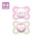 MAM Original Baby Pacifier | Nipple Shape for Healthy Oral Development | Sterilizer Case | Girl Attitude 0-6 (Pack of 2) - Buy Online on GoSupps.com