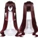 Uniquebe Game Anime Cospaly Wig with Elf Ears & Hair Net for Halloween Costume Hutao