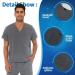 VIAOLI Men's Athletic Scrub Set - V-Neck Top & Jogger Pants - Grey Large - Buy Online on GoSupps.com